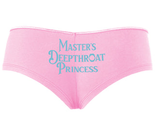 Master's Deepthroat Princess - Pink Boyshort