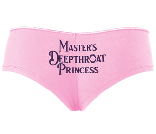 Master's Deepthroat Princess - Pink Boyshort
