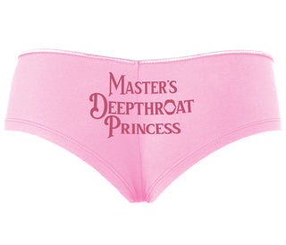 Master's Deepthroat Princess - Pink Boyshort