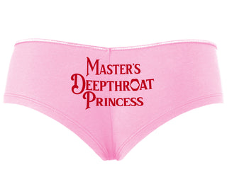 Master's Deepthroat Princess - Pink Boyshort