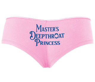 Master's Deepthroat Princess - Pink Boyshort