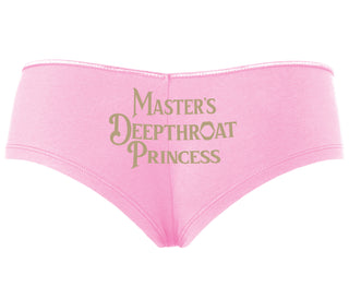 Master's Deepthroat Princess - Pink Boyshort