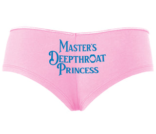 Master's Deepthroat Princess - Pink Boyshort