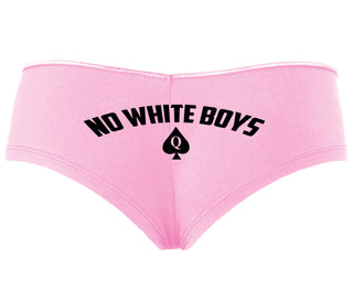 No White Boys - Queen Of Spades - Pink Boyshort