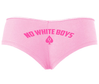 No White Boys - Queen Of Spades - Pink Boyshort