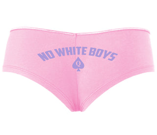 No White Boys - Queen Of Spades - Pink Boyshort