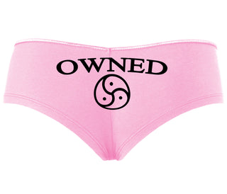 Owned With BDSM Symbol - Pink Boyshort