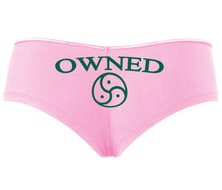 Owned With BDSM Symbol - Pink Boyshort