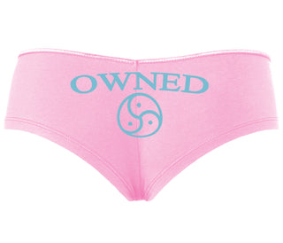 Owned With BDSM Symbol - Pink Boyshort