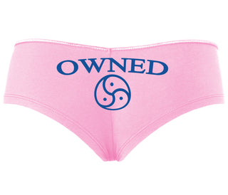 Owned With BDSM Symbol - Pink Boyshort