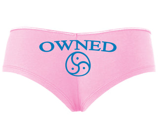 Owned With BDSM Symbol - Pink Boyshort