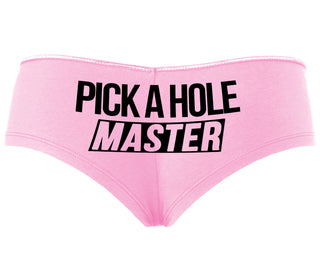 Pick A Hole Master - Pink Boyshort