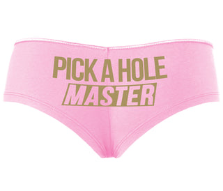 Pick A Hole Master - Pink Boyshort