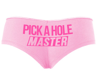 Pick A Hole Master - Pink Boyshort