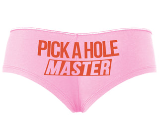 Pick A Hole Master - Pink Boyshort