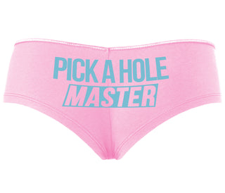 Pick A Hole Master - Pink Boyshort