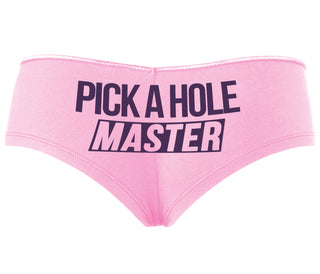Pick A Hole Master - Pink Boyshort