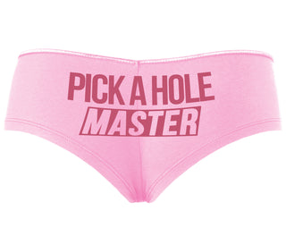 Pick A Hole Master - Pink Boyshort