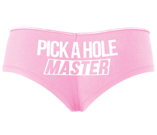 Pick A Hole Master - Pink Boyshort