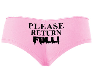 Please Return Full - Pink Boyshort