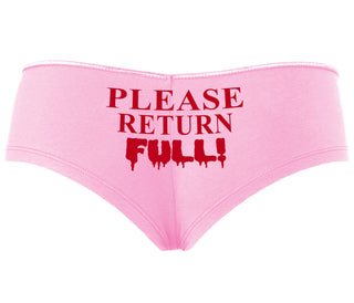 Please Return Full - Pink Boyshort