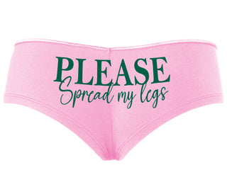 Please Spread My Legs - Pink Boyshort