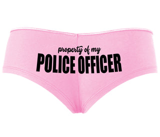 Property Of My Police Officer - Pink Boyshort