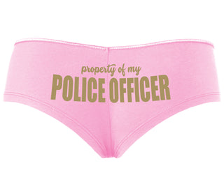 Property Of My Police Officer - Pink Boyshort
