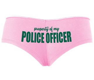 Property Of My Police Officer - Pink Boyshort