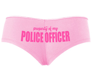 Property Of My Police Officer - Pink Boyshort