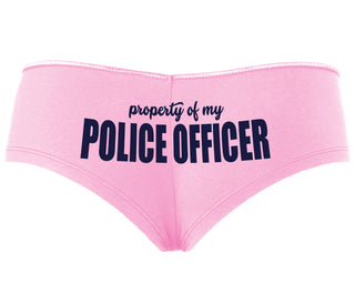 Property Of My Police Officer - Pink Boyshort