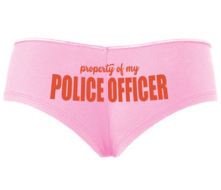 Property Of My Police Officer - Pink Boyshort