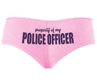 Property Of My Police Officer - Pink Boyshort