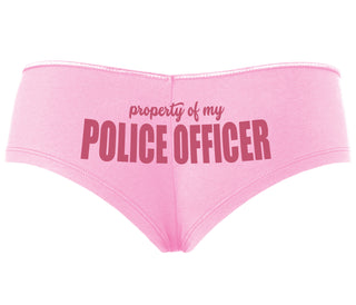 Property Of My Police Officer - Pink Boyshort