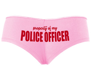 Property Of My Police Officer - Pink Boyshort