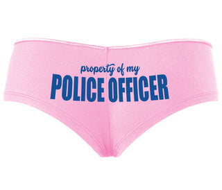 Property Of My Police Officer - Pink Boyshort