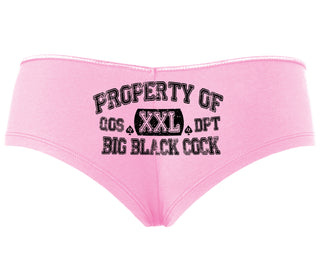 Property Of Big Black Cock - Queen Of Spades - Pink Boyshort