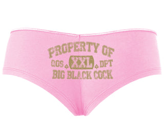 Property Of Big Black Cock - Queen Of Spades - Pink Boyshort