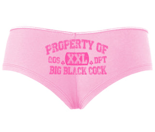 Property Of Big Black Cock - Queen Of Spades - Pink Boyshort