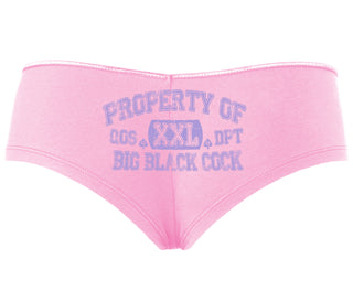 Property Of Big Black Cock - Queen Of Spades - Pink Boyshort