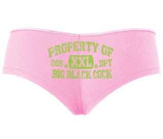 Property Of Big Black Cock - Queen Of Spades - Pink Boyshort