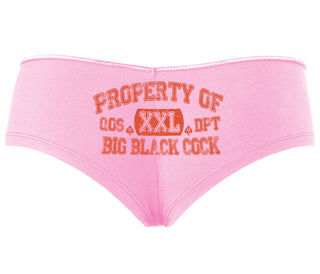 Property Of Big Black Cock - Queen Of Spades - Pink Boyshort