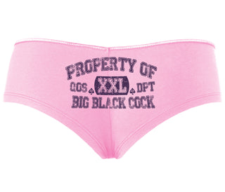Property Of Big Black Cock - Queen Of Spades - Pink Boyshort