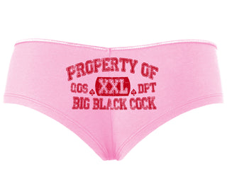 Property Of Big Black Cock - Queen Of Spades - Pink Boyshort