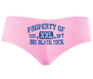 Property Of Big Black Cock - Queen Of Spades - Pink Boyshort
