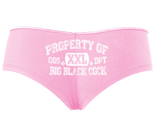 Property Of Big Black Cock - Queen Of Spades - Pink Boyshort