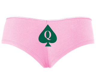 Queen Of Spades Logo - Pink Boyshort