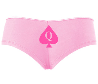 Queen Of Spades Logo - Pink Boyshort