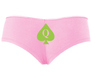 Queen Of Spades Logo - Pink Boyshort