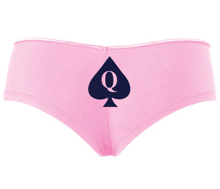 Queen Of Spades Logo - Pink Boyshort